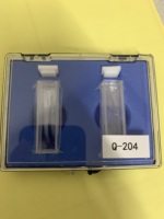 Cuvette en quartz de haute précision avec couvercle, cellule optique en verre pour spectrophotomètre, pour spectrométrie UV-VIS et tests de laboratoire, 10 mm