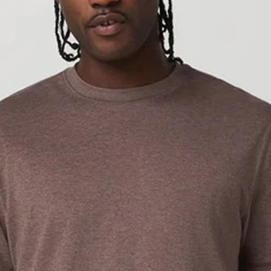 Camiseta Nueva de Color Marrón Jaspeado para Hombre con Logotipo Personalizado en el Pecho, Suave, Premium, Informal, de Cuello Redondo, para Uso Diario - Product Image 6