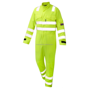 Traje de Seguridad de Alta Visibilidad, Impermeable, con Bolsillos Reflectantes, Resistente al Calor, para Adultos, Ropa de Trabajo - Product Image 6