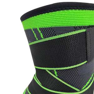 แผ่นรองเข่าแบบปรับได้สำหรับวิ่งบรรเทาอาการปวดที่รัดเข่ารองรับอาการปวดข้อเข่าฉีกขาด - Product Image 6