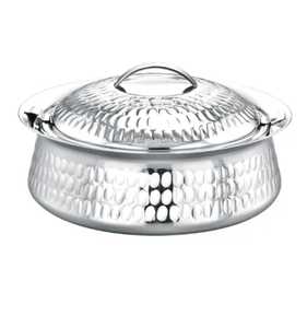 Bol de service élégant en métal filigrané avec couvercle en verre et poignées, chauffe-plat de luxe pour mariage et banquet - Product Image 4