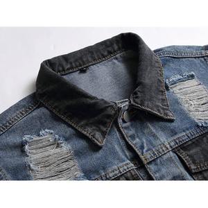 Women's Washed Denim Jacket 100% Cotton Vintage Distressed Trucker Jacket Casual Breathable Slim Fit Winter Outdoor Single - Product Image 3