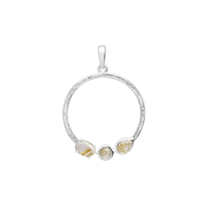 Collier en argent sterling S925 pur à 100 % de haute qualité, avec cabochon en rutile doré, pierres précieuses taillées mixtes de 1,25 carat, bijoux fins et élégants - Product Image 3