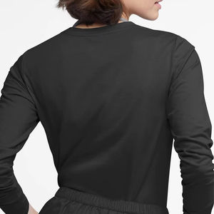 T-shirts à manches longues personnalisés en coton pour femmes, sous-vêtements infirmiers extensibles de couleur unie, doux et confortables - Product Image 4