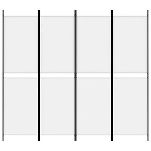 Séparateur de pièce en tissu blanc à 4 panneaux Écran et diviseur de 78.7 "x 70.9" - Product Image 3