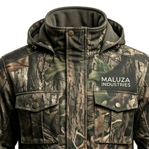 Mens OEM Custom <b>Waterproof</b> Softshell Hunting <b>Jacket</b> Windproof Insulated <b>Camo</b> Outdoor Summer Sports Apparel Coat Nylon Front - Product Image 2