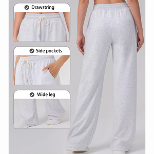 Survêtement pour femme en coton coupe-vent grande taille avec logo personnalisé, ensemble 2 pièces avec fermetures éclair doubles et col montant - Product Image 4