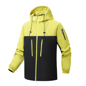 OEM Custom Logo Canvas Winter <b>Wind</b> <b>Breaker</b> Jackets Men Outdoor Sports Plus Size Printed Zipper Front Stand Collar - Product Image 2