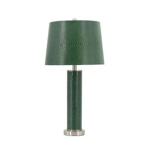 Lampe de table en cuir 14x14x27, décoration élégante et stylée pour la maison - Product Image 2