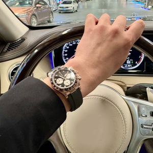 Reloj mecánico de lujo para hombre, automático, de alta calidad, con correa de caucho, diseño moderno, 40 mm, deportivo, con cristal de zafiro, de la marca C+ Factory. - Product Image 3