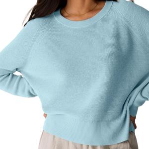 Pull long en tricot décontracté pour femmes, 100% acrylique, design simple, tendance, vêtements de Noël pour l'hiver, nouvelle collection à la mode de BD - Product Image 3