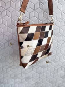 กระเป๋าโท้ทหนังวัวขนสัตว์แบบตะวันตกกระเป๋าหนังมีสไตล์กระเป๋าใส่ผมแบบซ่อนขนกระเป๋าดีไซน์สวยสำหรับผู้หญิงอเนกประสงค์ - Product Image 3