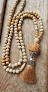 Yellow White Resin Tasbih Rosary Beaded Necklace Round <b>Islamic</b> Prayer Beads Braided Cord Pendant <b>Gift</b> - Product Image 2