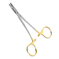Portaagujas Olsen Hegar, Tijeras, Pinzas, Herramientas para Quitar Anzuelos, 5.5 Pulgadas, Mordazas de Carburo de Tungsteno TC, Instrumentos Médicos y de Pesca