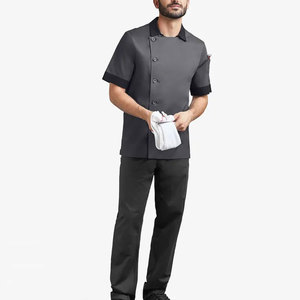 Veste de chef professionnelle, uniforme de cuisine, vêtements de travail pour restaurant, design personnalisé, à vendre - Product Image 1