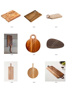 Custom Thick Rectangular <b>Wooden</b> Chopping <b>Block</b> Handmade Durable Non Toxic Wood Cutting Board For Countertop Display Home Decor - Product Image 4