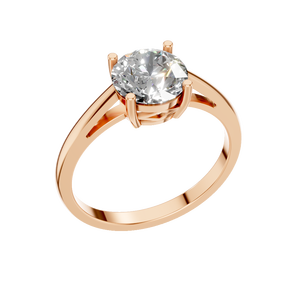 Anillo de Compromiso de Moda con Moissanita, Anillo de Boda de Plata de Ley 925 con Baño de Rodio para Aniversarios y Fiestas - Product Image 1
