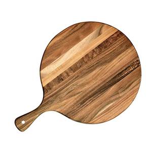 Wooden Steak Serving Dish with Wooden Handle Dishwasher Safe for <b>Pizza</b> Steakhouse and Dining <b>Table</b> - Product Image 2