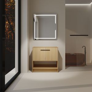 Mobile bagno freestanding da 36 pollici con 2 ante in compensato (lavello escluso) - Product Image 2