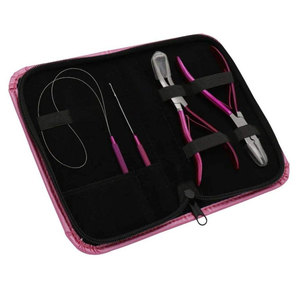 Kit de Herramientas de Extensión de Cabello de Acero Inoxidable, Juego Profesional de Instalación y Remoción de Extensiones de Cabello para Salón, Herramientas de Precisión Duraderas - Product Image 1