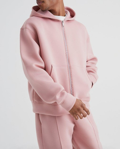 ชุดวอร์มผ้าฟลีซเทอร์รี่ลำลอง โพลีเอสเตอร์/คอตตอน สวมใส่สบายสำหรับผู้ชาย ฤดูหนาว ลายพิมพ์  รับสกรีนโลโก้  ชุดแทรคสูทสีพื้น - Product Image 2