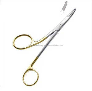 Pinzas Porta Agujas Gillies Curvas con Bordes Serrados, Tijeras de 160 mm, Pinzas Quirúrgicas Dentales de Acero Inoxidable, Manuales, Certificadas por MOL - Product Image 6