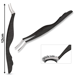 Pinzas para pestañas Plasma Black cerca de mí, hechas de acero inoxidable de alta calidad, estilo ruso, para mujeres. - Product Image 4