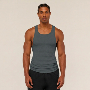 Débardeur de musculation décontracté pour homme avec design flexible, respirant, en coton 100% pour la performance en salle de sport - Product Image 3