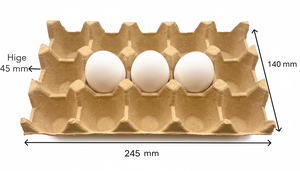 Bandeja para Huevos de Papel Reciclado de Grado Alimenticio de la Mejor Calidad, Capacidad para 15 Huevos, Forma Rectangular, Personalizable, Venta Directa de Fábrica - Product Image 2