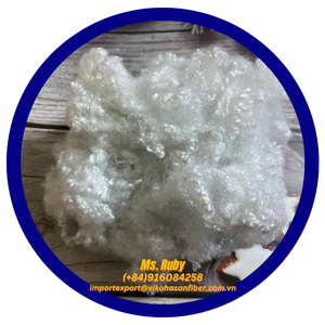 Fibras de Poliéster Blancas Recicladas Vikohasan Vietnam Grado 7D HCS para Relleno de Cojines de Sofá, Almohadas y Juguetes a Bajo Precio - Product Image 5