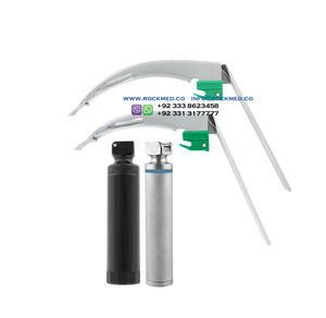 ROCKMED Standard Light LED Single Use Stainless Steel Laryngoscope Europa Miller Blades Systems ENT <b>Instruments</b> <b>Electric</b> - Product Image 2