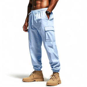 Pantalones Cargo de Pierna Ancha para Hombre, Estilo Casual y Holgado, Personalizados, para Gimnasio, Senderismo y Actividades al Aire Libre, con Bolsillos, 2026 - Product Image 4