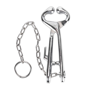 ที่คีบวัวสแตนเลสคุณภาพสูงระดับมืออาชีพ ด้ามยาว 19 นิ้ว น้ำหนักเบา สำหรับสัตวแพทย์ - Product Image 1