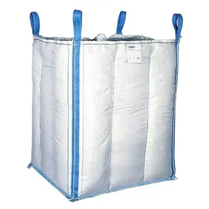 Vietnam Factory 100% Polypropylene Woven Jumbo 2 ton Super Sack Fabric FIBC Bulk Bag For Agriculture Construction Industry