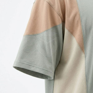 เสื้อยืดผู้ชายคุณภาพสูงทรงดรอปโชว์เดอร์ สีพื้น แขนสั้น เหมาะสำหรับแฟชั่นประจำวัน - Product Image 5