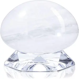 Sphère de Quartz blanc pour Wicca Reiki Chakra de guérison métassysique énergie Positive chance Feng Shui Protection de méditation