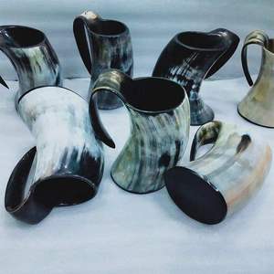 Ensemble de tasses à café en corne de Viking, fait main, pot à boire artisanal, corne de Viking pour hydromel, bière et ale, tasse en corne de Vikings - Product Image 6