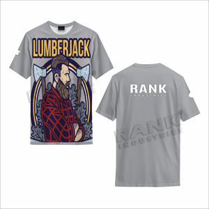 เสื้อยืดผู้ชายพิมพ์ลายโลโก้ตามสั่ง มีสินค้าในสต็อก ระบายอากาศได้ดี ผ้าฝ้าย 100% ขั้นต่ำสั่งซื้อน้อย ราคาถูก ทรงหลวม - Product Image 4