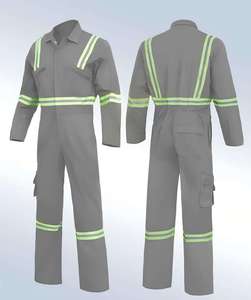Hot Sale Men’s High Visibility Work <b>Overalls</b> Breathable Safety Coveralls Multi Pocket Reflective Industrial Factory Workwear - Product Image 3