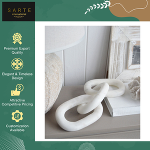 Plateau de table décoratif de luxe fait main en marbre, moderne, étanche, écologique et personnalisable, de qualité supérieure, pour la maison, avec motif chaîne, pour Diwali et occasions de sympathie - Product Image 5