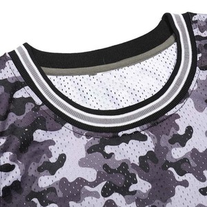 Débardeur sans manches camouflage à séchage rapide pour homme, col rond, tricoté, sportif, pour fitness et entraînement, style décontracté, en polyester - Product Image 4