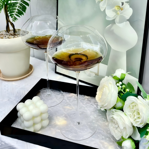 Verre à dégustation de vin ultra-fin en cristal bordeaux en forme de cœur, design moderne, verre à parfum de haute valeur, verre à vin rouge bombé - Product Image 2