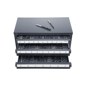 Armadietto Dispenser per Punte da Trapano con Tre Cassetti, Organizzatore in Acciaio per Misure da A a Z, Personalizzabile OEM/OBM - Product Image 1