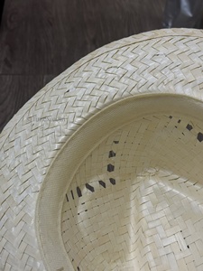 Sombrero de Vaquero de Paja Natural con Orificios de Ventilación de Hoja de Palma, Banda Interior, Logotipo Personalizado, Unisex, Precio Económico, Venta al Por Mayor - Product Image 6