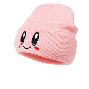 Gorros de Invierno con Lindo Patrón de Ojos Grandes Bordados, Gorro Tejido para Niñas, Gorro Cálido de Lana Estilo Hip-Hop, Gorros Gruesos Tejidos para Mujer - Product Image 5