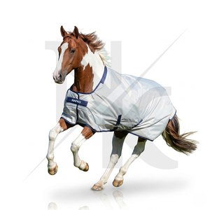 Wholesale Luxury Cotton Horse Rugs Custom Equestrian Lightweight Waterproof Breathable Turnout Rug Ripstop Outdoor Cover <b>Sheet</b> - Product Image 6
