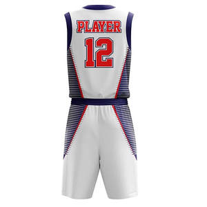 Ensemble d'uniformes de basketball personnalisés en gros pour hommes - Service OEM Maillots et shorts sans manches respirants et à séchage rapide - Product Image 5