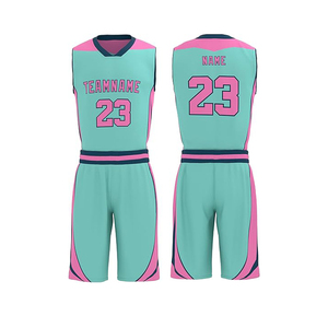 Customized Unisex Basketball Suit Set Fast Drying & Breathable Anti-Bacterial 100% Polyester Uniform for Plus Size Players - Product Image 1