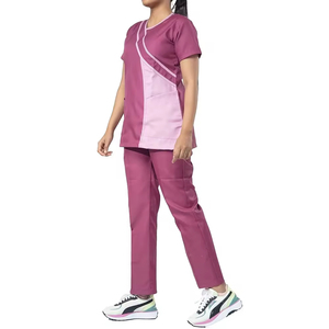 Wholesale Prices Customized Medical Nurse Uniform Short Sleeve for Women Professional High Quality Nursing Scrub Beauty Salon - Product Image 2