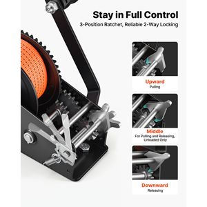 Soporte de Rodillos para Cabrestante de Remolque de Barcos, 3500 Lbs, Correa de Poliéster Naranja de 20 pies, Montaje de 2-3/4" de Ancho x 3-1/2" de Alto - Product Image 4